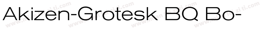 Akizen-Grotesk BQ Bo字体转换
